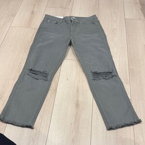 Green/ Gray Distressed Jeans Seven for all mankind 30